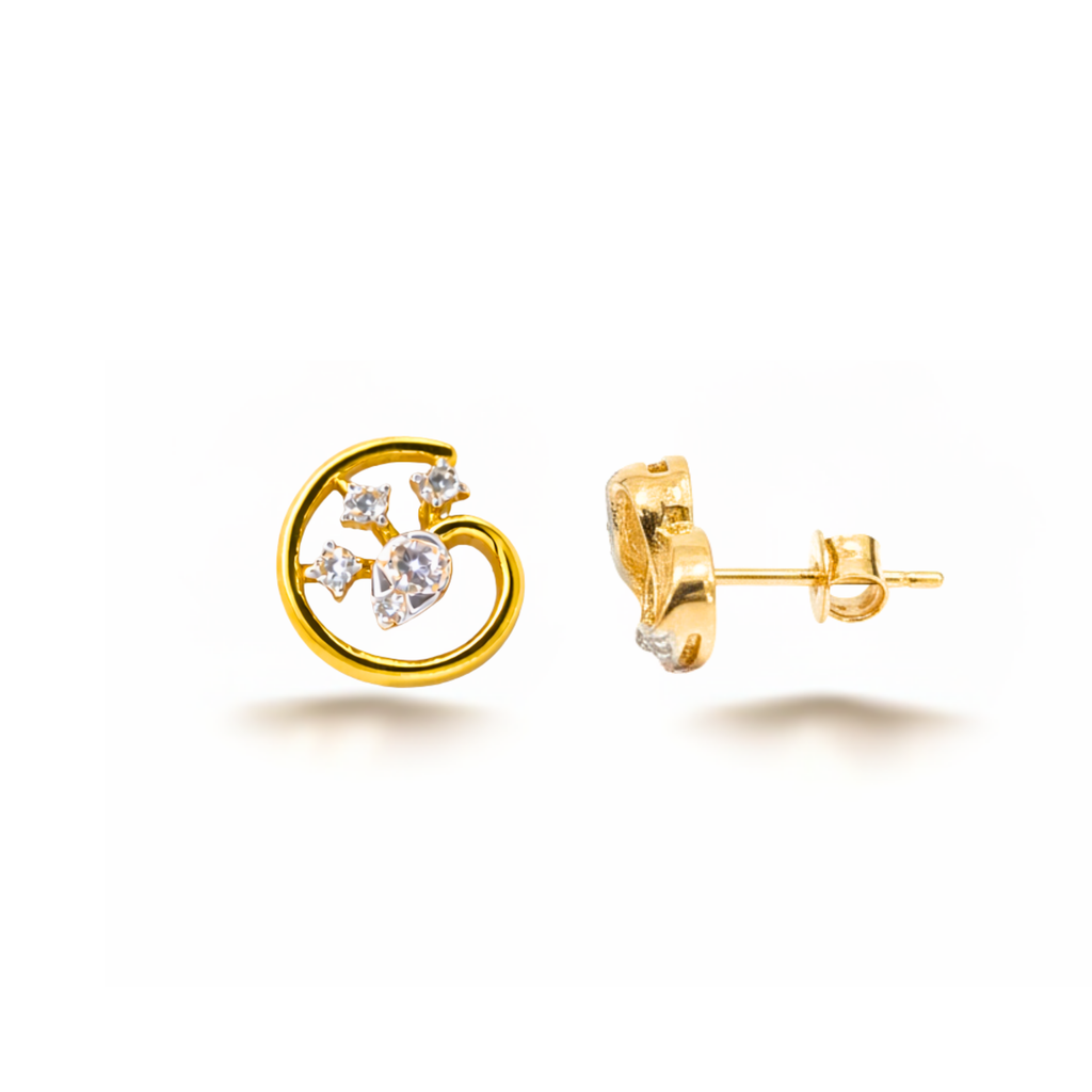 Eternal Vine 9KT Diamond Stud Earrings