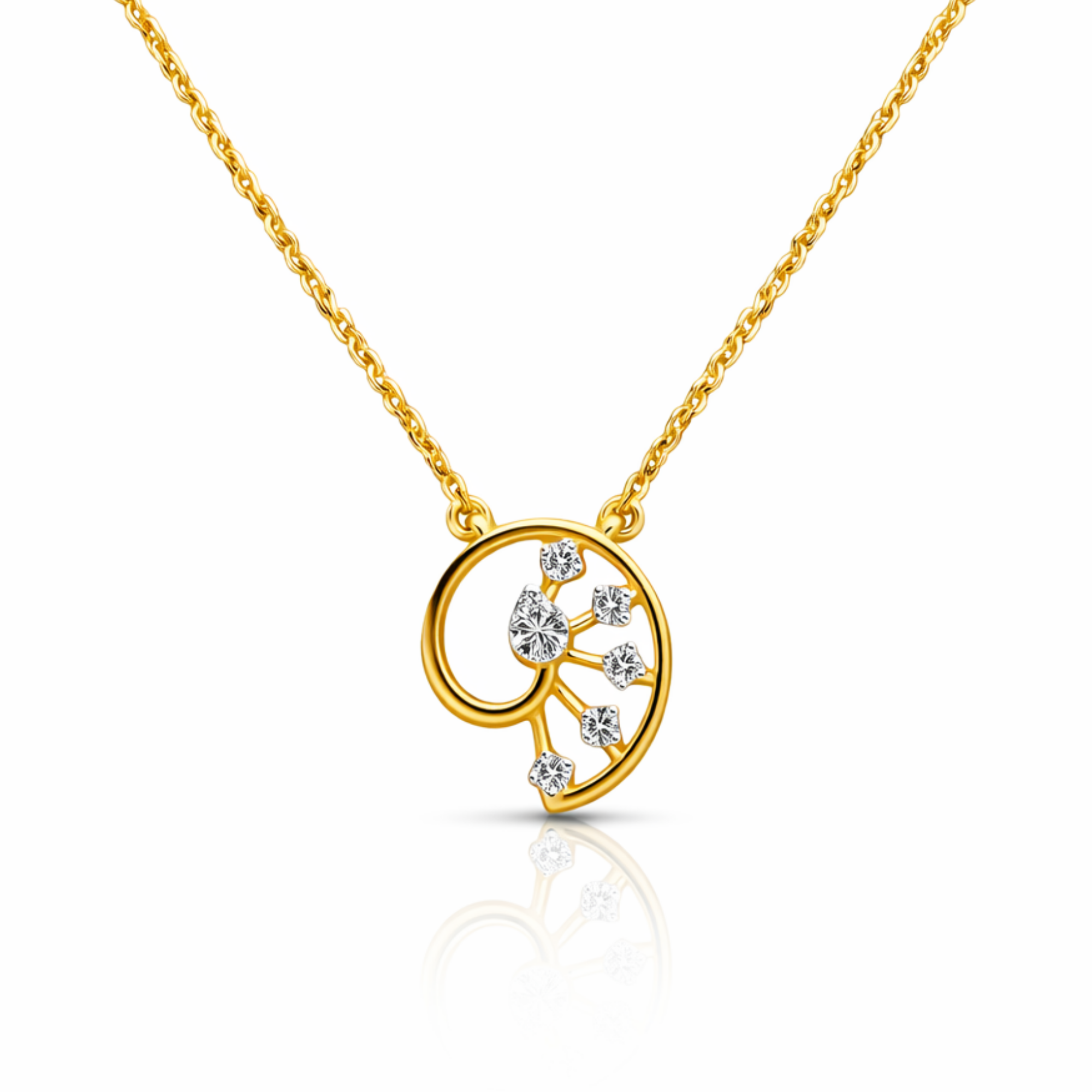 Eternal Vine 9KT Diamond Pendant Chain