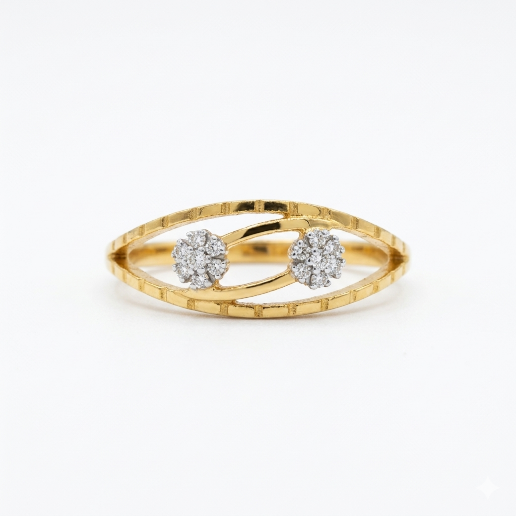 Nyra Twin 9KT Diamond Ring