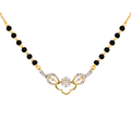 Floral Bloom 9KT Diamond Mangalsutra