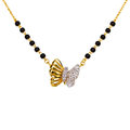 Majestic Butterfly 9KT Diamond Mangalsutra
