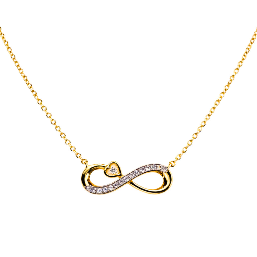 Endless Love 9KT Diamond Pendant Chain