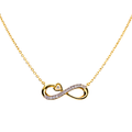 Endless Love 9KT Diamond Pendant Chain