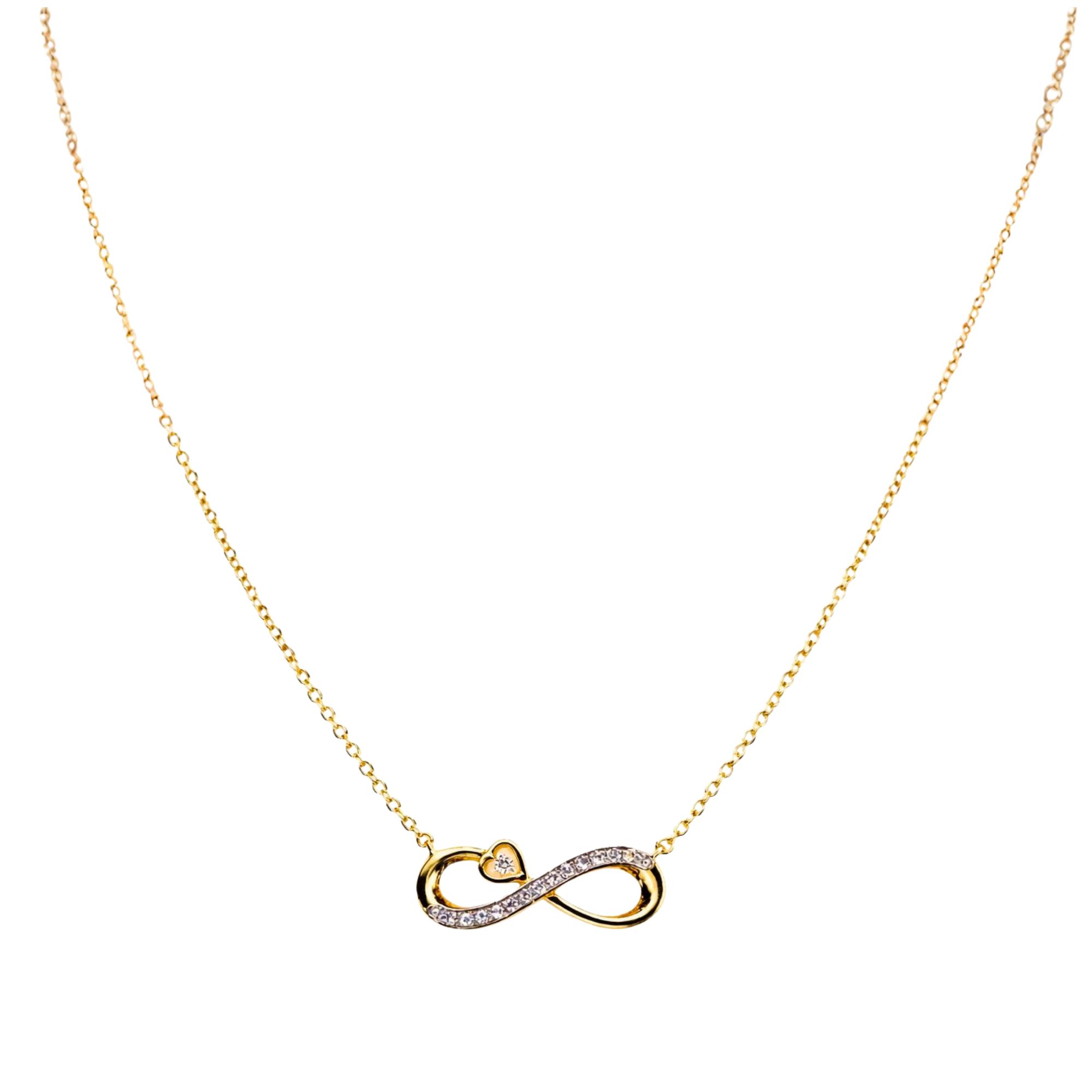 Endless Love 9KT Diamond Pendant Chain