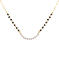 Grace Curve 9KT Diamond Mangalsutra