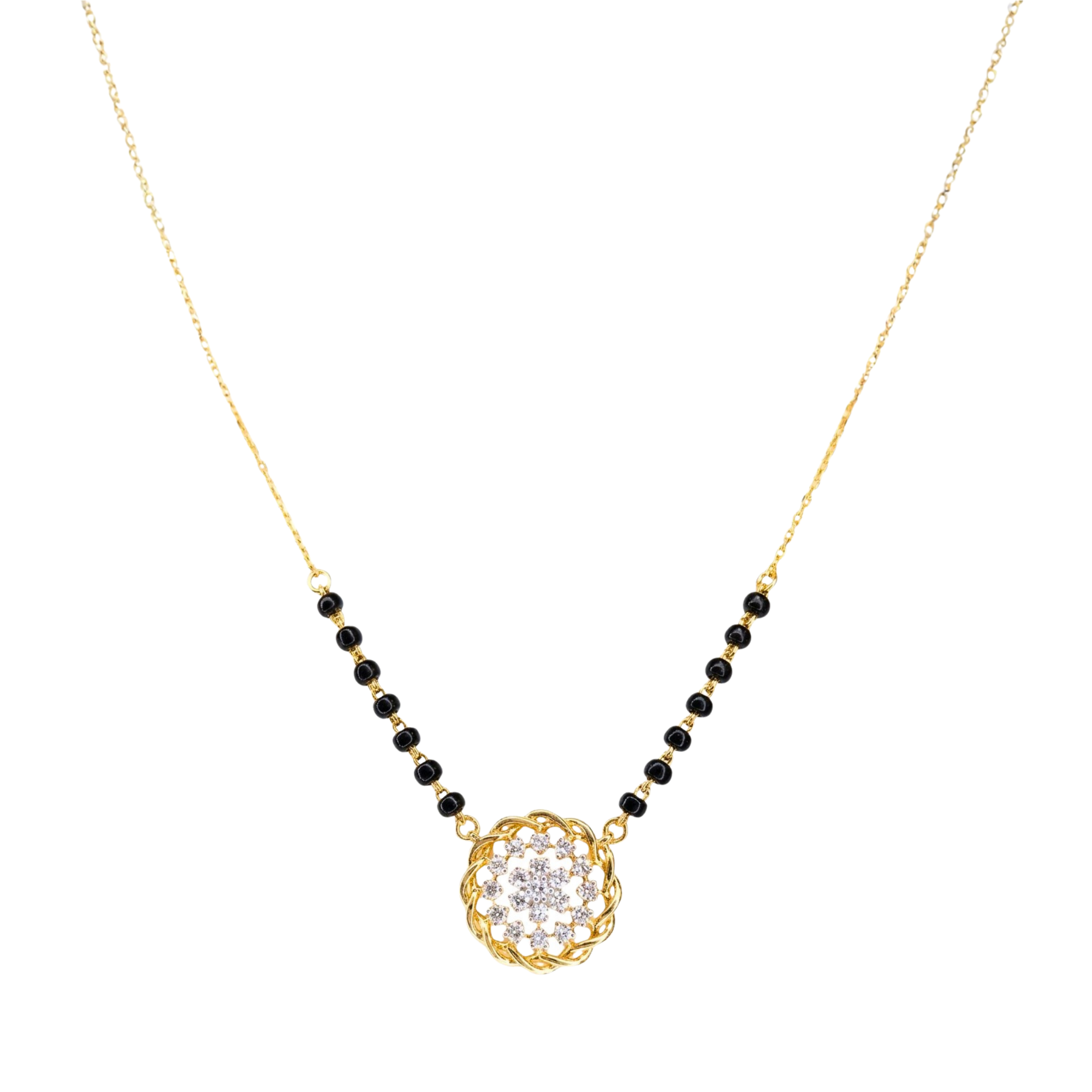 Zyra Mandala 9KT Diamond Mangalsutra