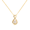 Mirelle Petal 9KT Diamond Pendant Chain
