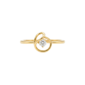 Elara Swirl 9KT Diamond Ring
